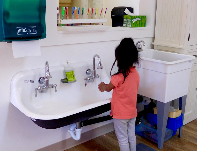 marin head start hand washing station